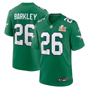 Nike NFL Philadelphia Eagles Super Bowl LIX Saquon Barkley #26 Jersey - Women S